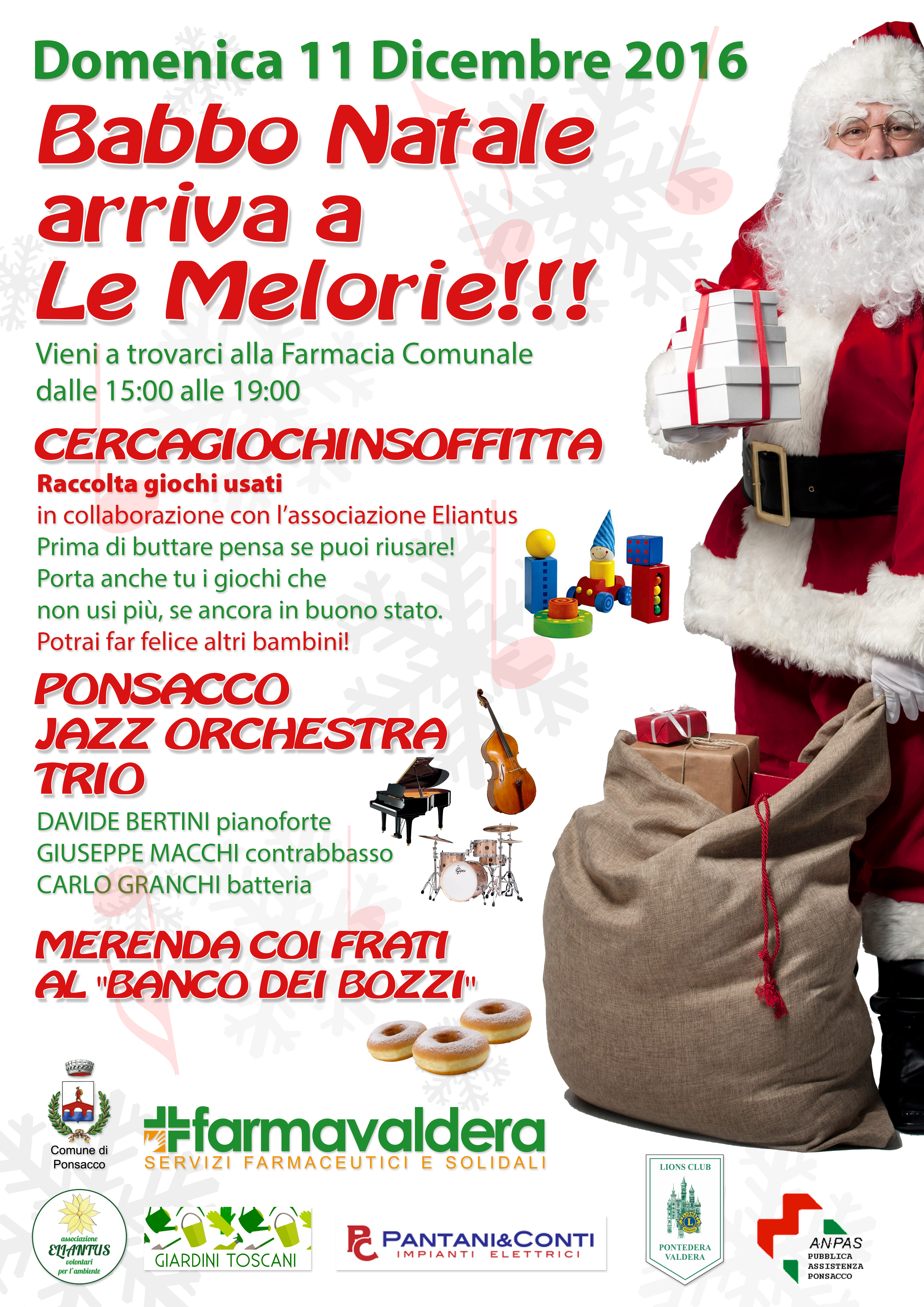 Babbo Natale arriva a Le Melorie